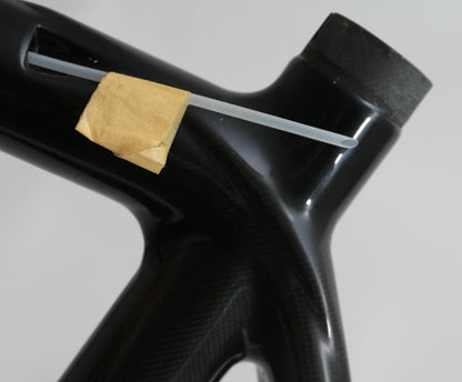 61cm 700c Carbon Road Bike Frame Tapered 1-1/8-1-1/4" BSA Black 1030g! NEW - Random Bike Parts
