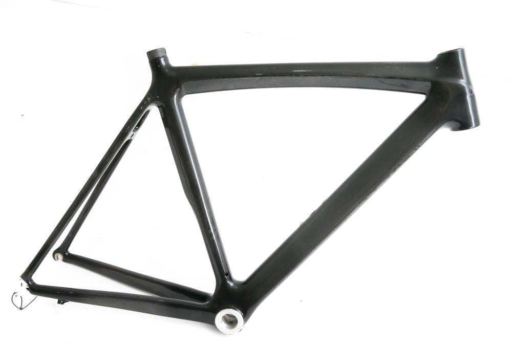 56cm Carbon Road Bike Frame Tapered Di2 BSA 980g! Black New - Random Bike Parts