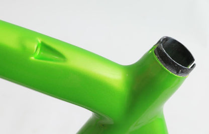 58cm Green Carbon 700c Road Bike Frame Italian BB Bottom Bracket Tapered New NOS - Random Bike Parts