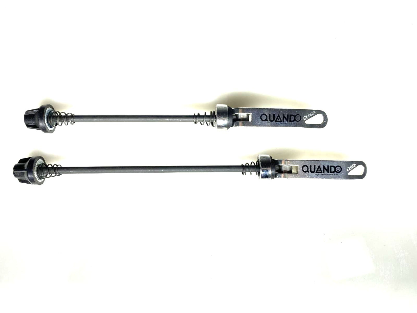 Quando Front and Rear Universal Quick Release Skewer Silver Set New