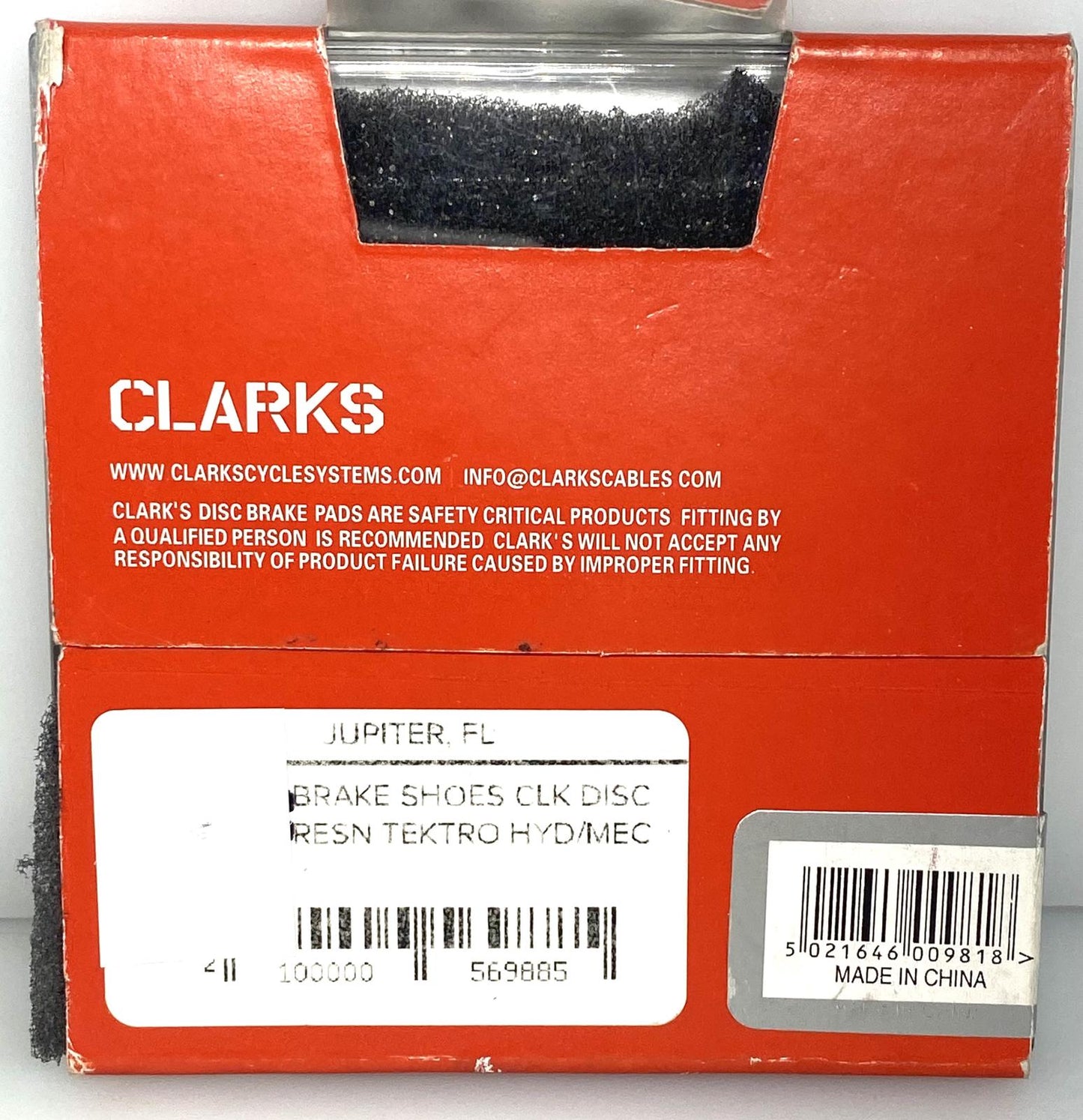 Clarks Tektro VX844C Novelo / IO Organic Compound Disk Disc Bike Brake Pads New - Random Bike Parts