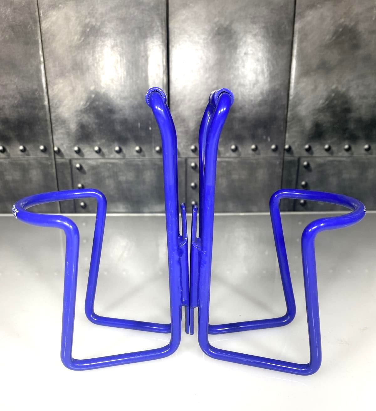Lot Two of Blue Flying Wheel Bicycles Bike Water Bottle Cage