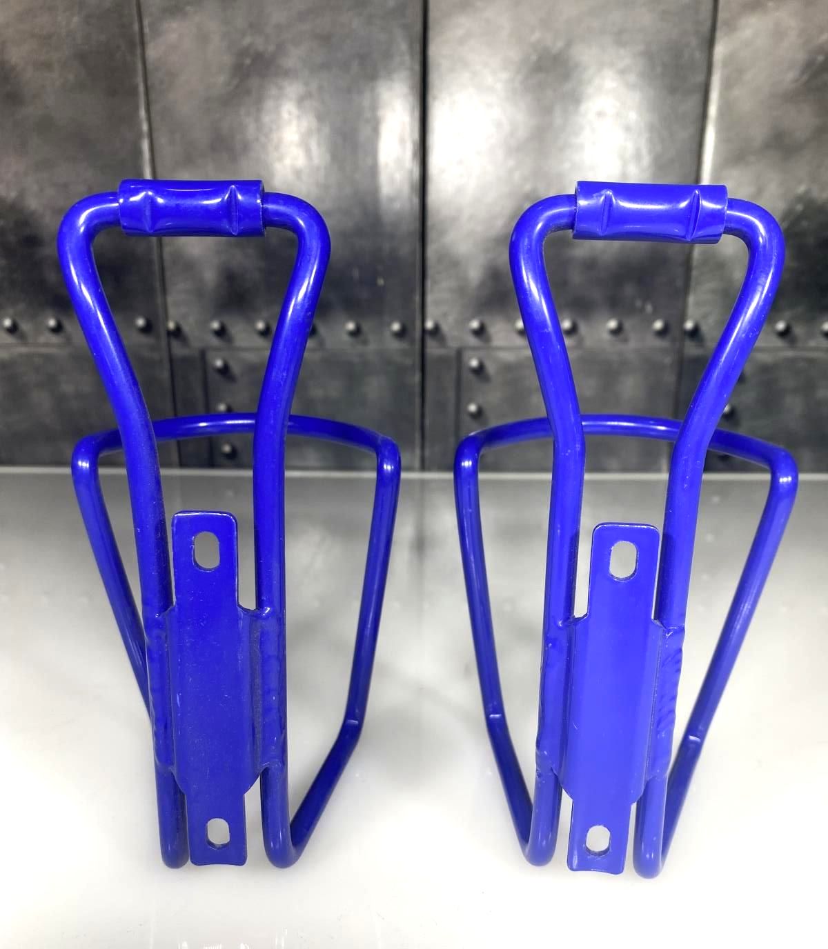 Lot Two of Blue Flying Wheel Bicycles Bike Water Bottle Cage