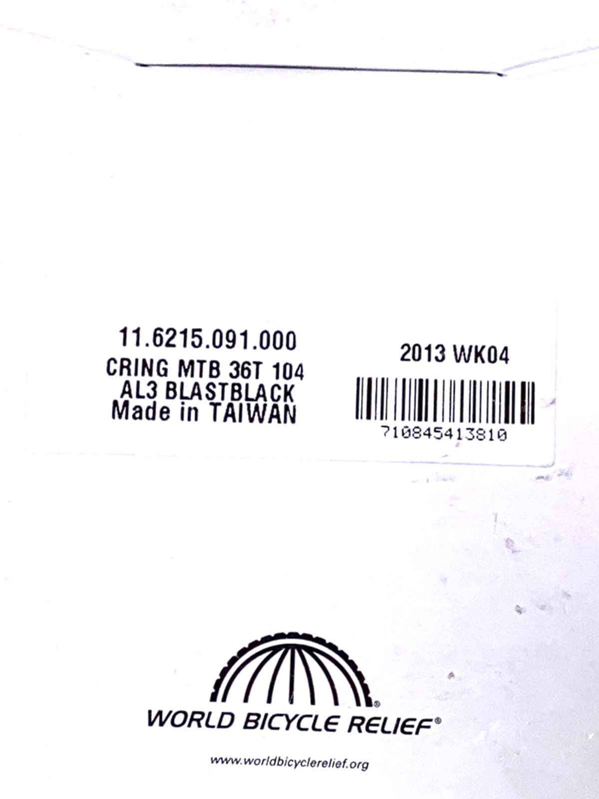 Truvativ 36T 9/10 11.6215.091.000 Speed Bike Chainring 104BCD 104 BCD New