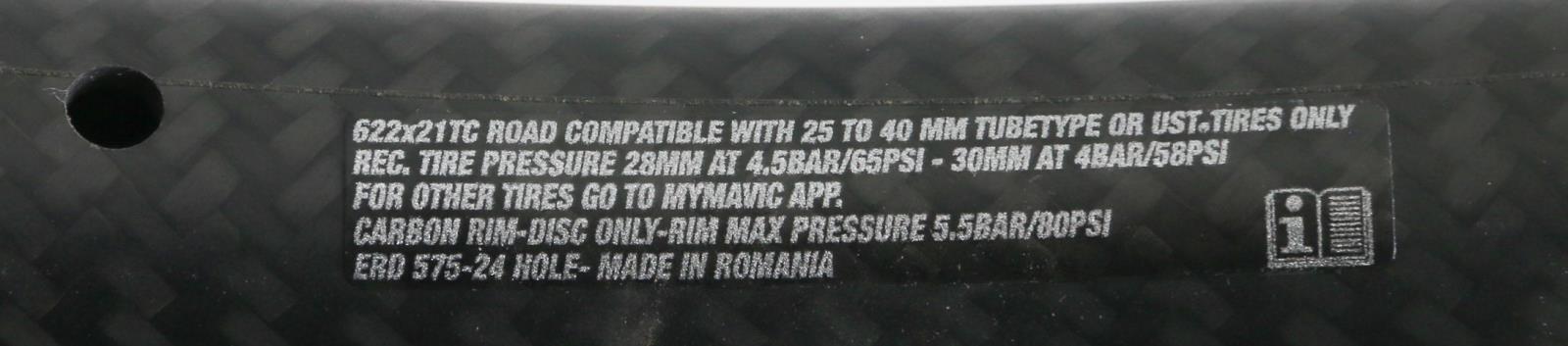 Mavic CXP Pro 32 20 Hole Carbon Road Cyclocross Bike Rim UST Tubeless Disc NEW