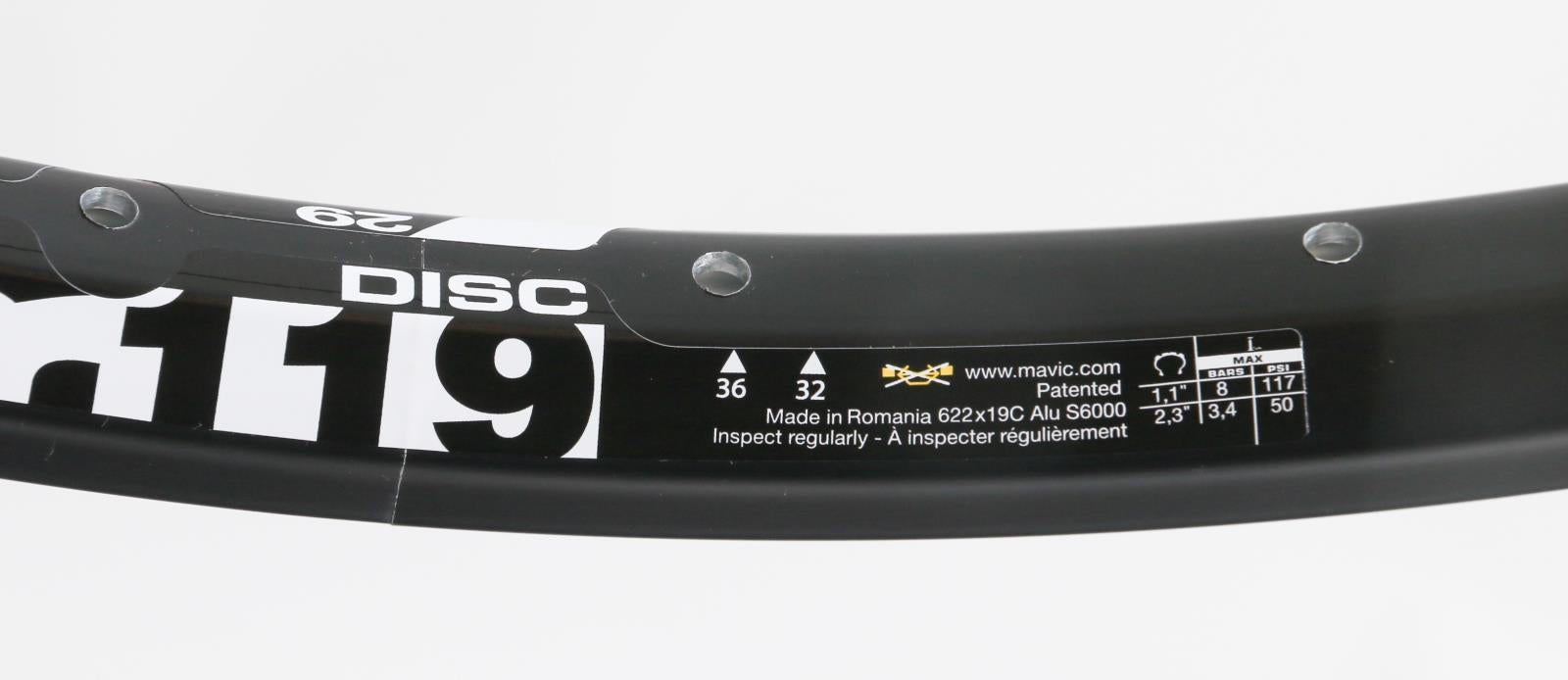 1 QTY 29er / 700c Mavic XM119 Disc 32 Hole MTB Bike Wheel Rim Black NEW - Random Bike Parts