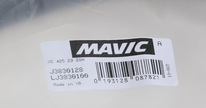 2 QTY Mavic XC 425 28 Hole 28H 29er MTB Bike Rims Aluminum Black Disc NEW - Random Bike Parts
