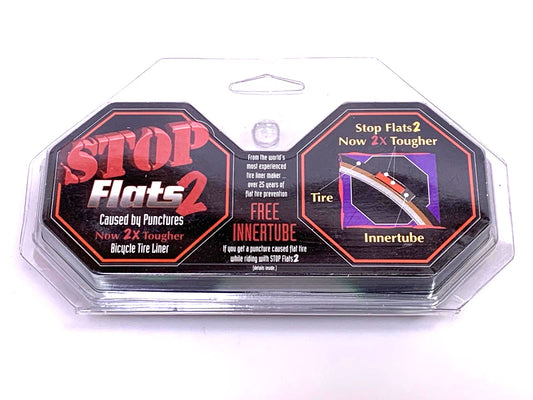 STOP FLATS 2 PAIR BICYCLE Bike TIRE LINERS 700c x 32-41 GOLD NEW