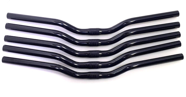 Lot of 5 Steel Riser Bike Handlebars Black 580mm 6 Degree 25.4mm New