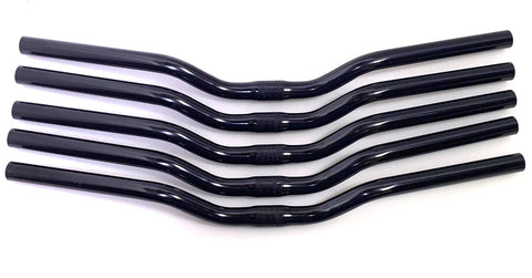 Lot of 5 Steel Riser Bike Handlebars Black 580mm 6 Degree 25.4mm New