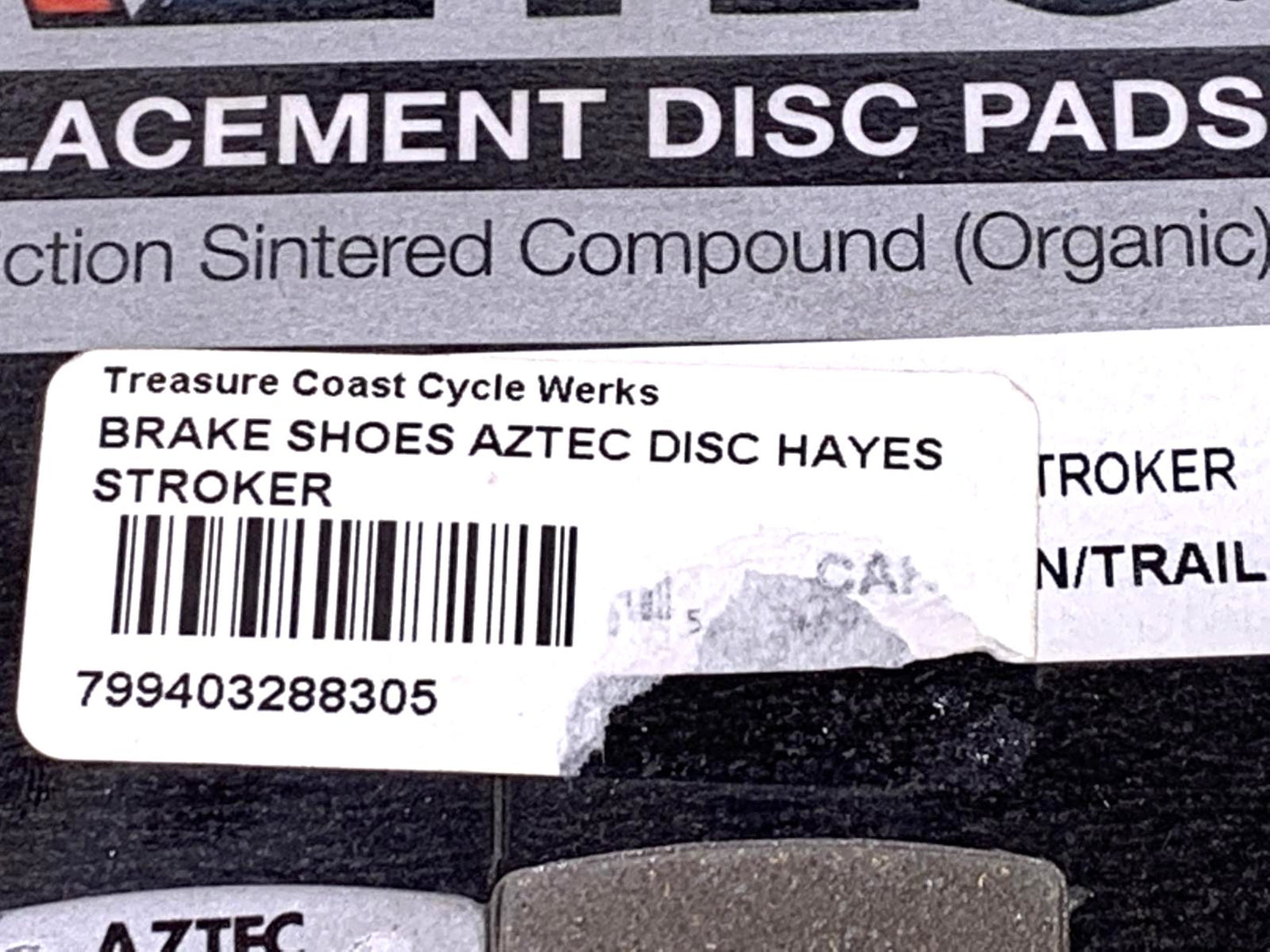 Aztec Hayes Stroker Disc Brake Bike Pads New Old Stock