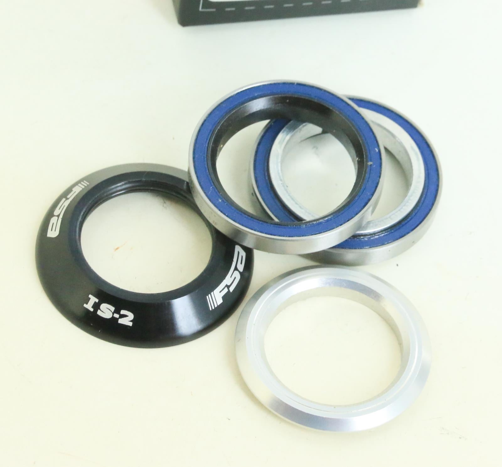 1" FSA IS-2 Integrated Bike Headset 38mm Cartridge Bearing Black NEW