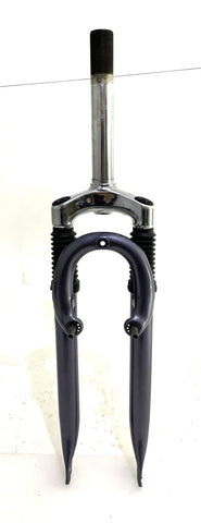 ZOOM 26" Suspension Fork Rim Bike 1-1/8" Threaded Fork Metallic Gray NEW