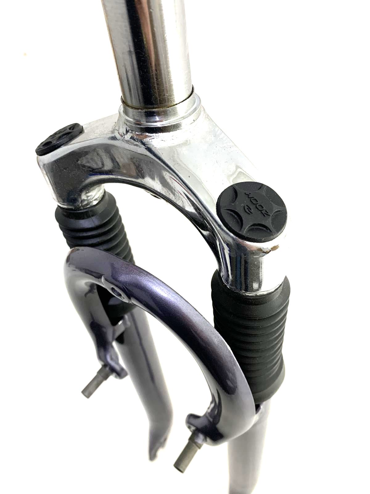 ZOOM 26" Suspension Fork Rim Bike 1-1/8" Threaded Fork Metallic Gray NEW