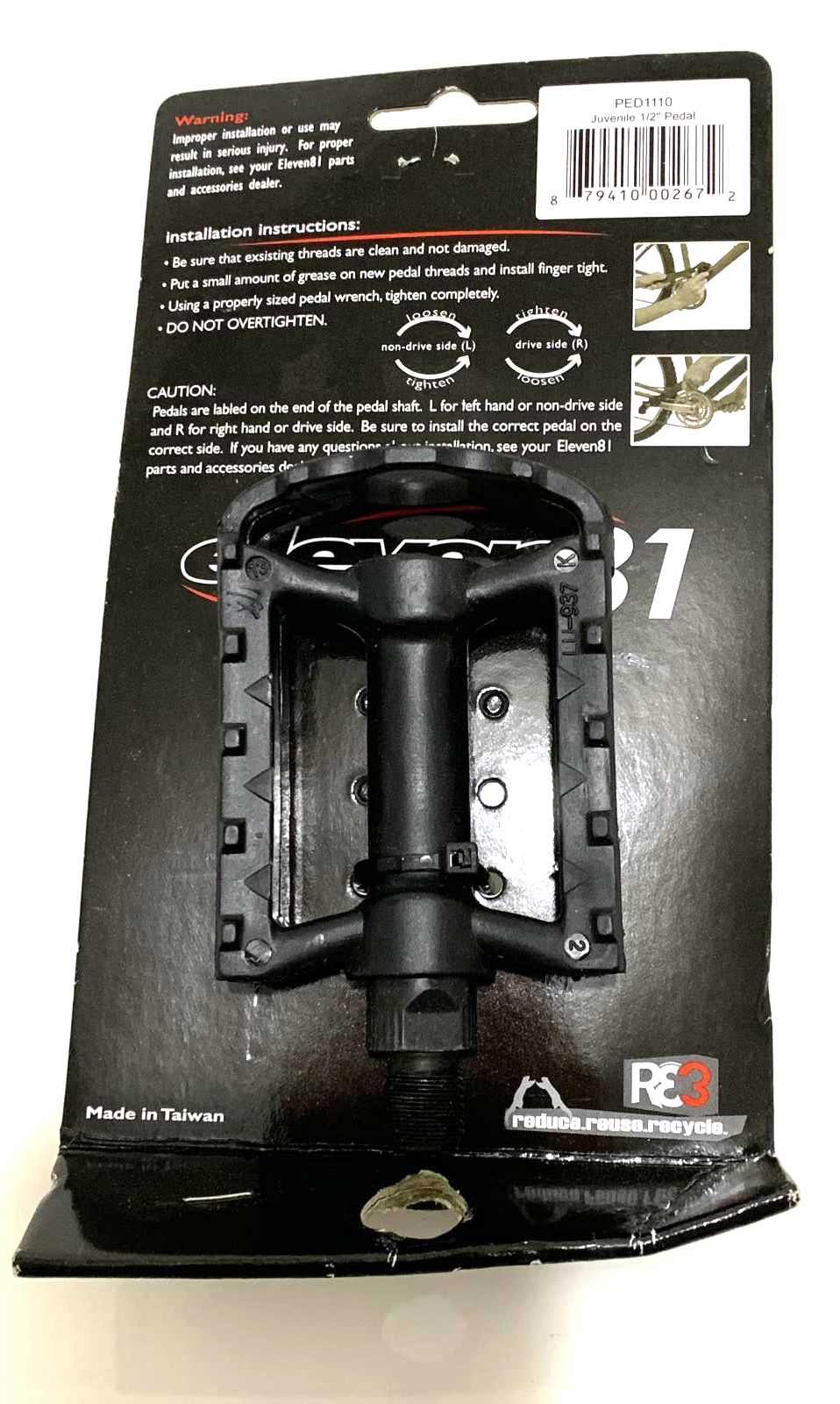 ELEVEN 81 YOUTH Bike Bicycle Cycle PEDAL 9/16" PEDALS NEW - Random Bike Parts