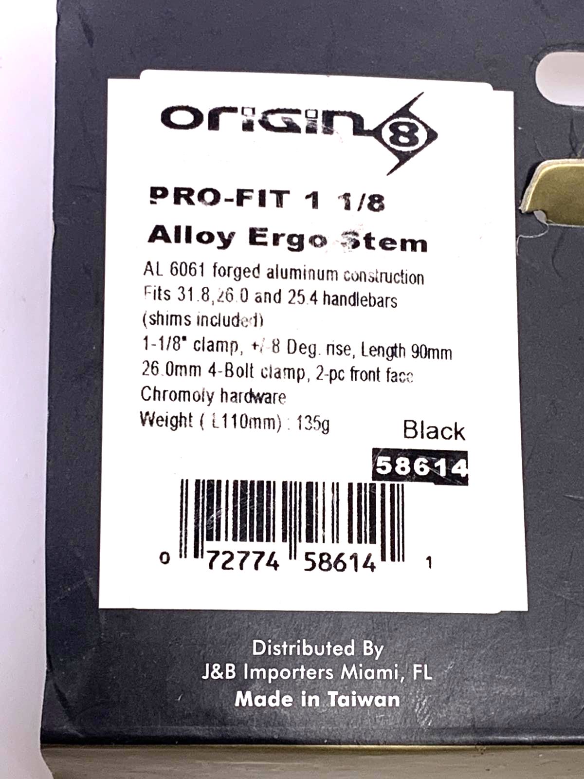 Origin8 Pro-fit 90mm Alloy Ergo Bike Stem 31.8mm 1-1/8" New