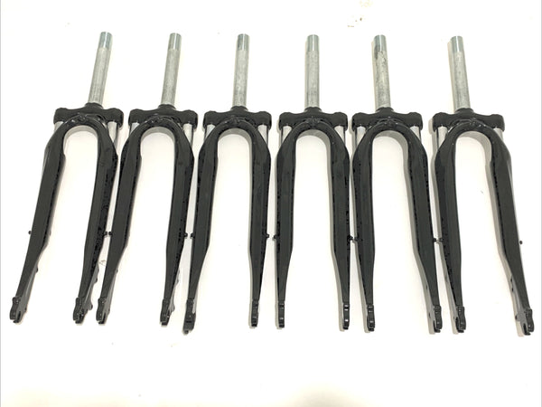 LOT OF 6 Zoom 700c Threaded 1-1/8" Hybrid Bike Suspension Fork 191mm Disc NEW
