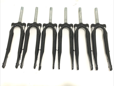 LOT OF 6 Zoom 700c Threaded 1-1/8" Hybrid Bike Suspension Fork 191mm Disc NEW