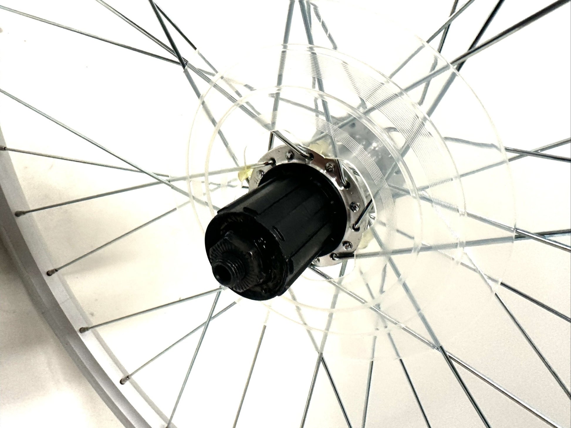 Alloy Silver 650b 27.5" 1.5 Rim Brake Bike Rear Wheel 8 spd Cassette Shimano NEW - Random Bike Parts