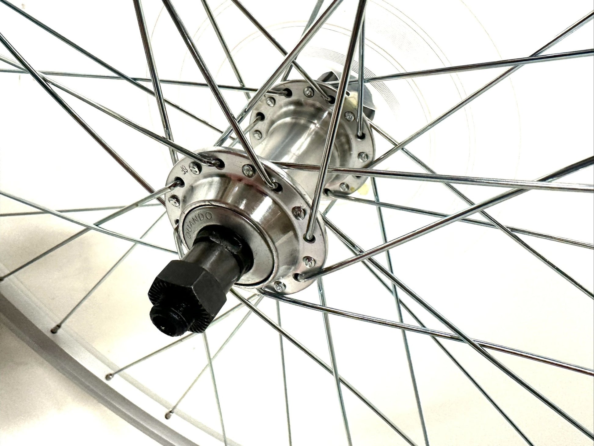 Alloy Silver 650b Rim Brake Bike Rear Wheel spd