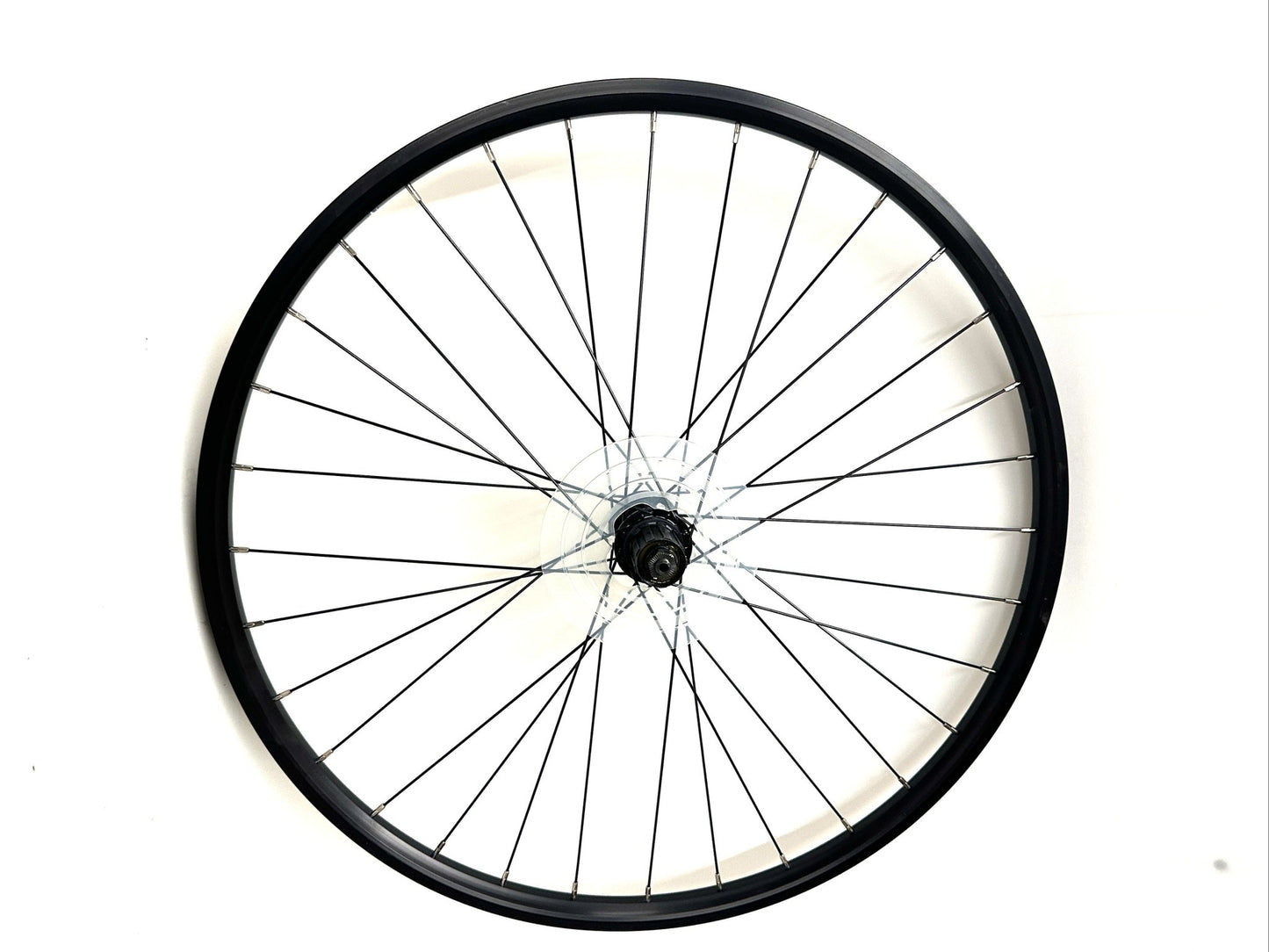 Alloy Black 650b 27.5" 1.5 Rim Brake Bike Rear Wheel 8 spd Cassette Shimano NEW - Random Bike Parts