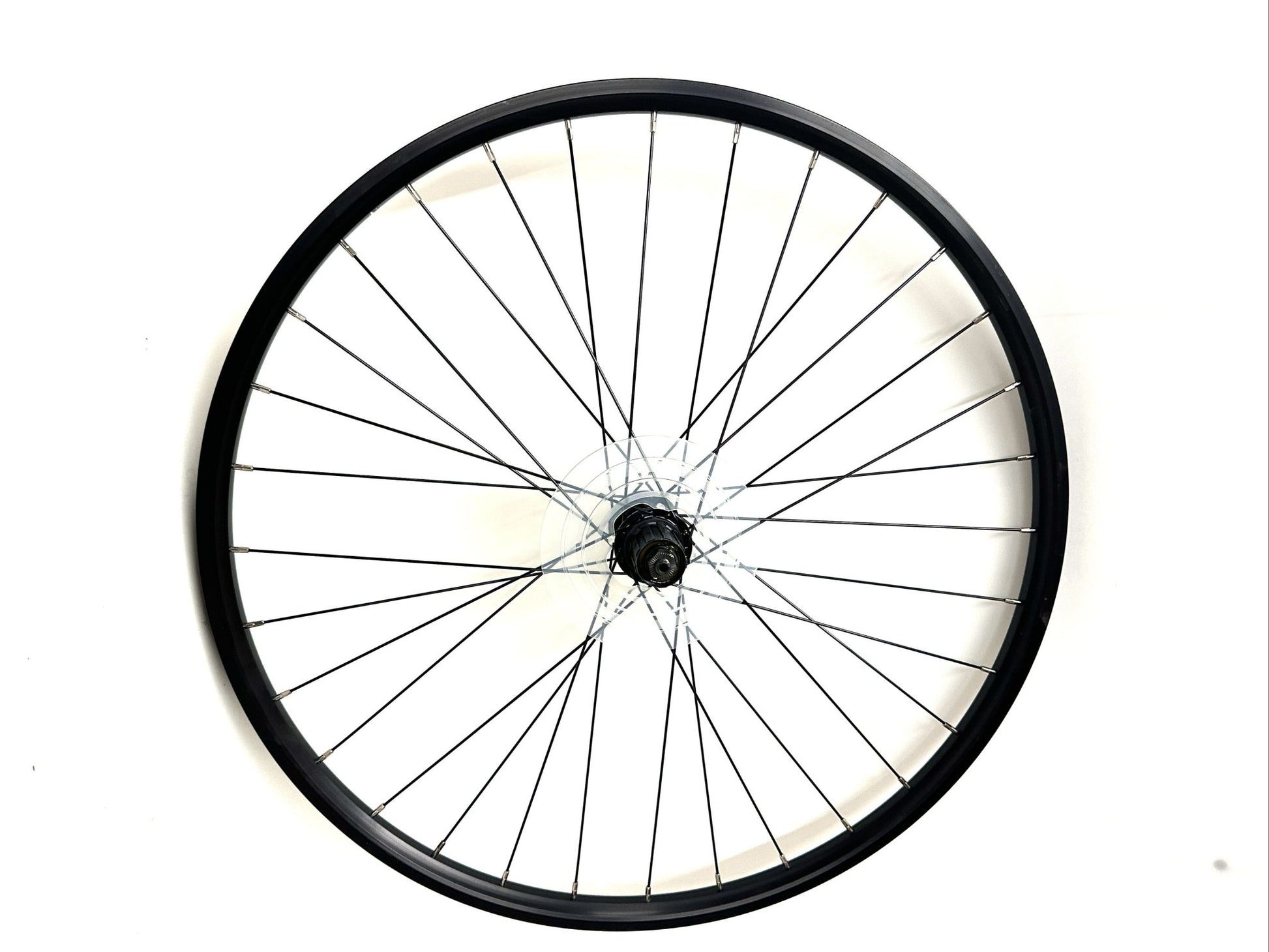 Alloy Black 650b 27.5" 1.5 Rim Brake Bike Rear Wheel 8 spd Cassette Shimano NEW - Random Bike Parts