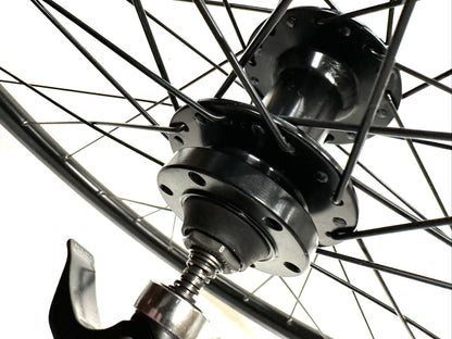 Alloy Black 26" Disc Brake Bike Front QR Quick Release 36 Hole Wheel NEW - Random Bike Parts