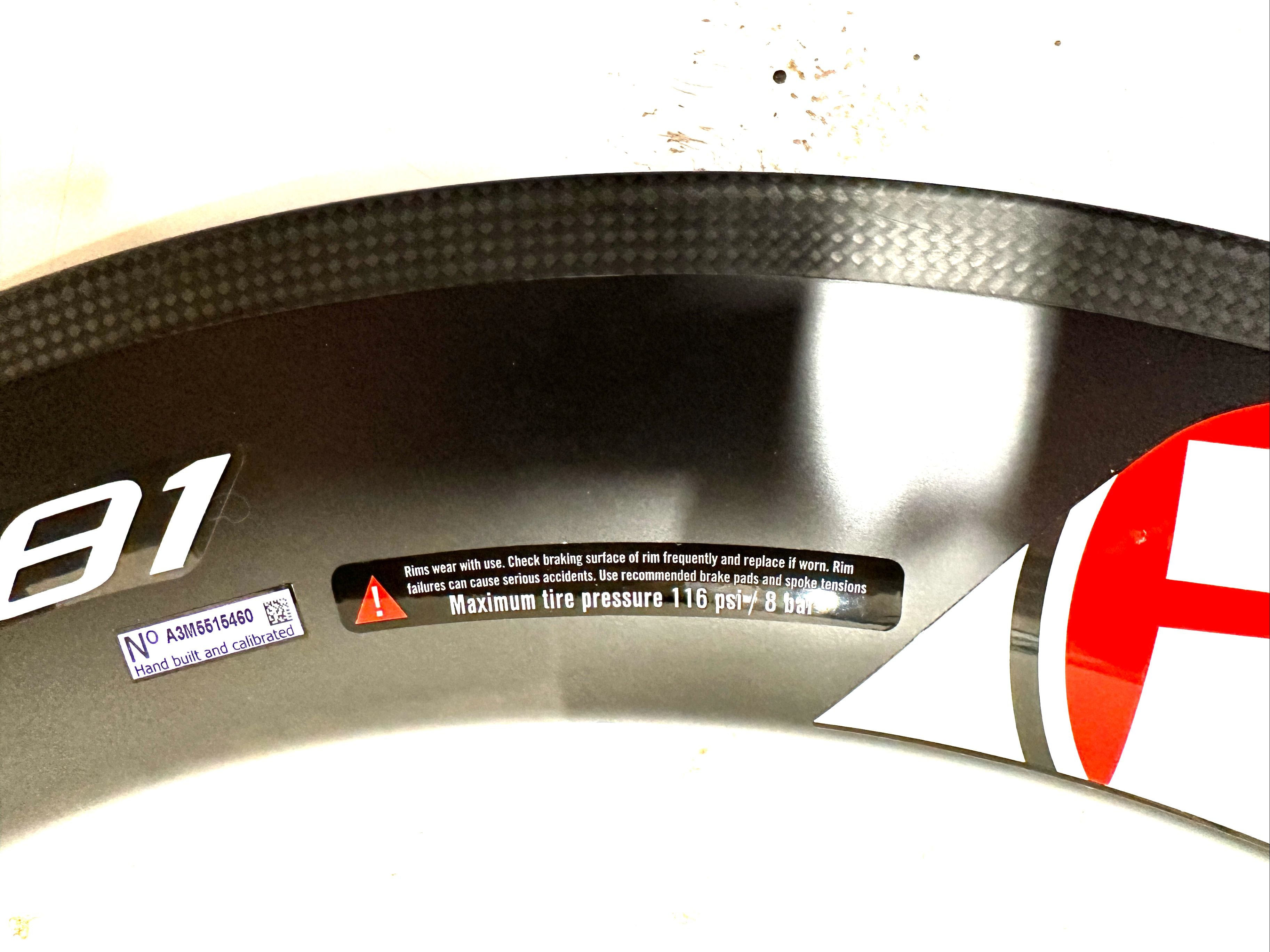 FSA Vision 700c Metron 81 18H 18 Hole Carbon Clincher Front Bike Wheel Rim NEW