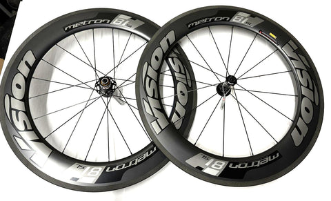 FSA Vision Metron 81 SL Carbon Tubular Wheelset Shimano 8/9/10 & 11 spd QR New