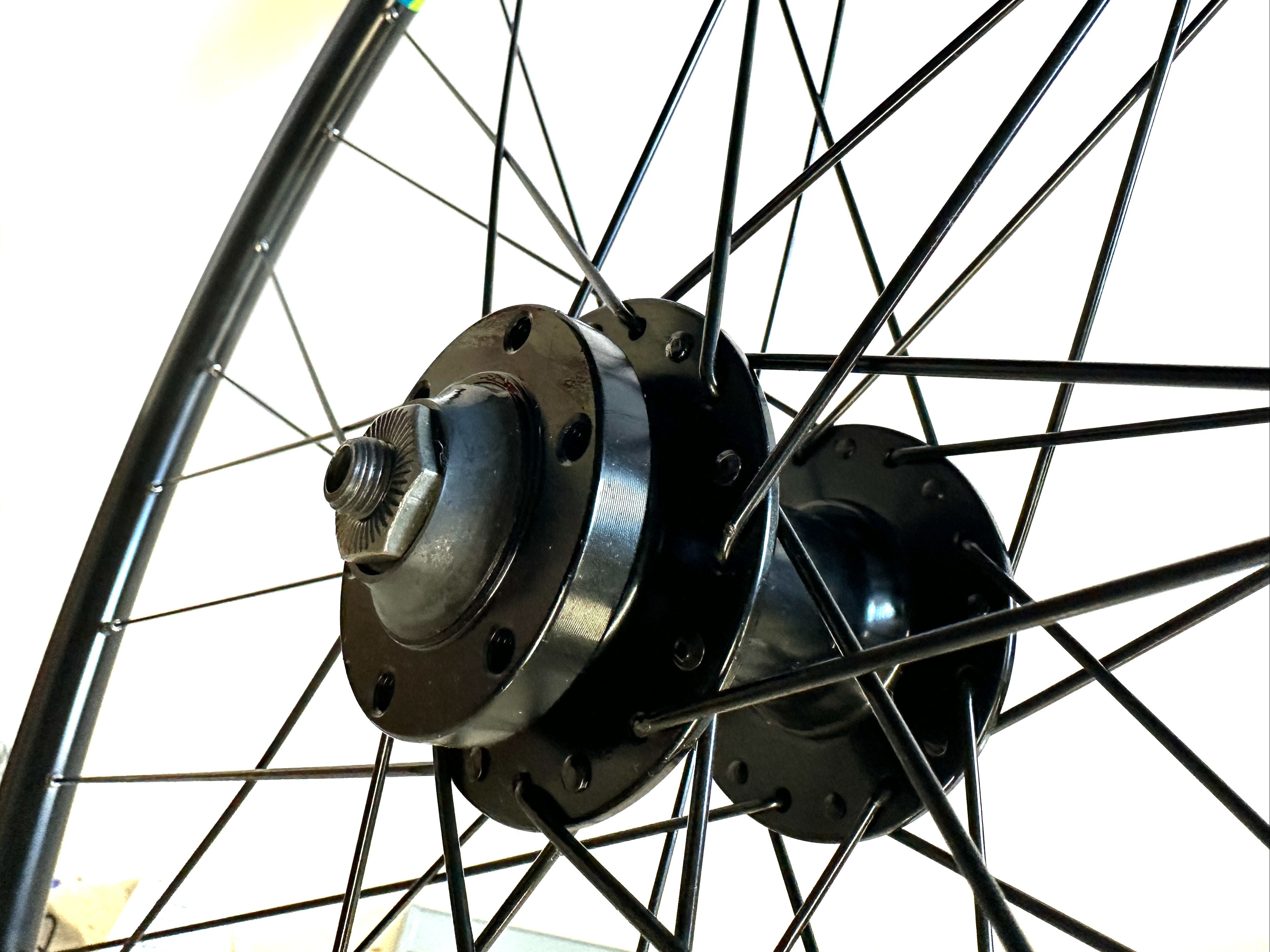 700c Frt Front Disc Brake Road Commuter Gravel Bike Alloy Wheel QR Q/R Black New