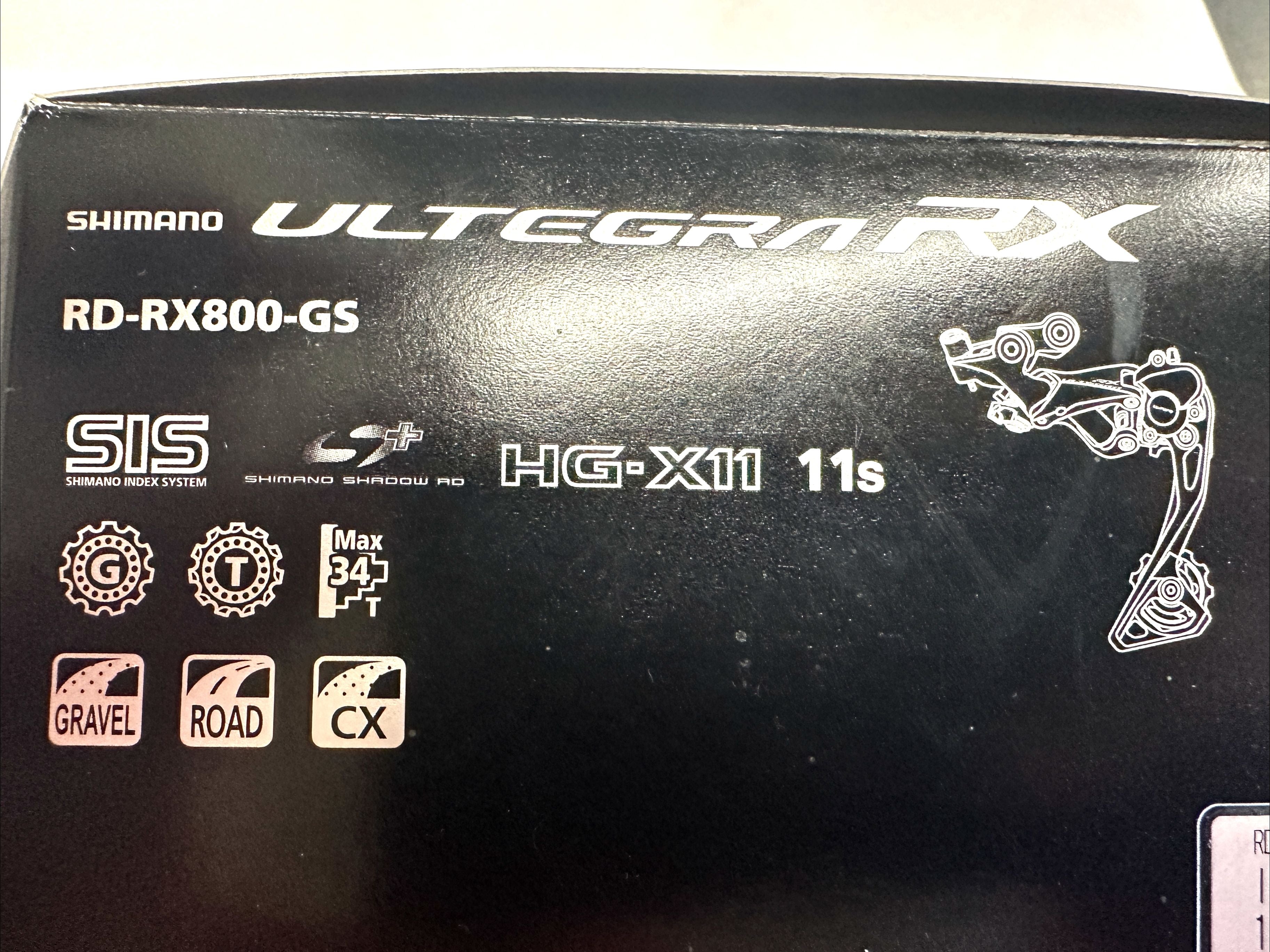 SHIMANO Ultegra RX RD-RX800-GS 11 Spd Rear Derailleur MTB Bike NEW in box