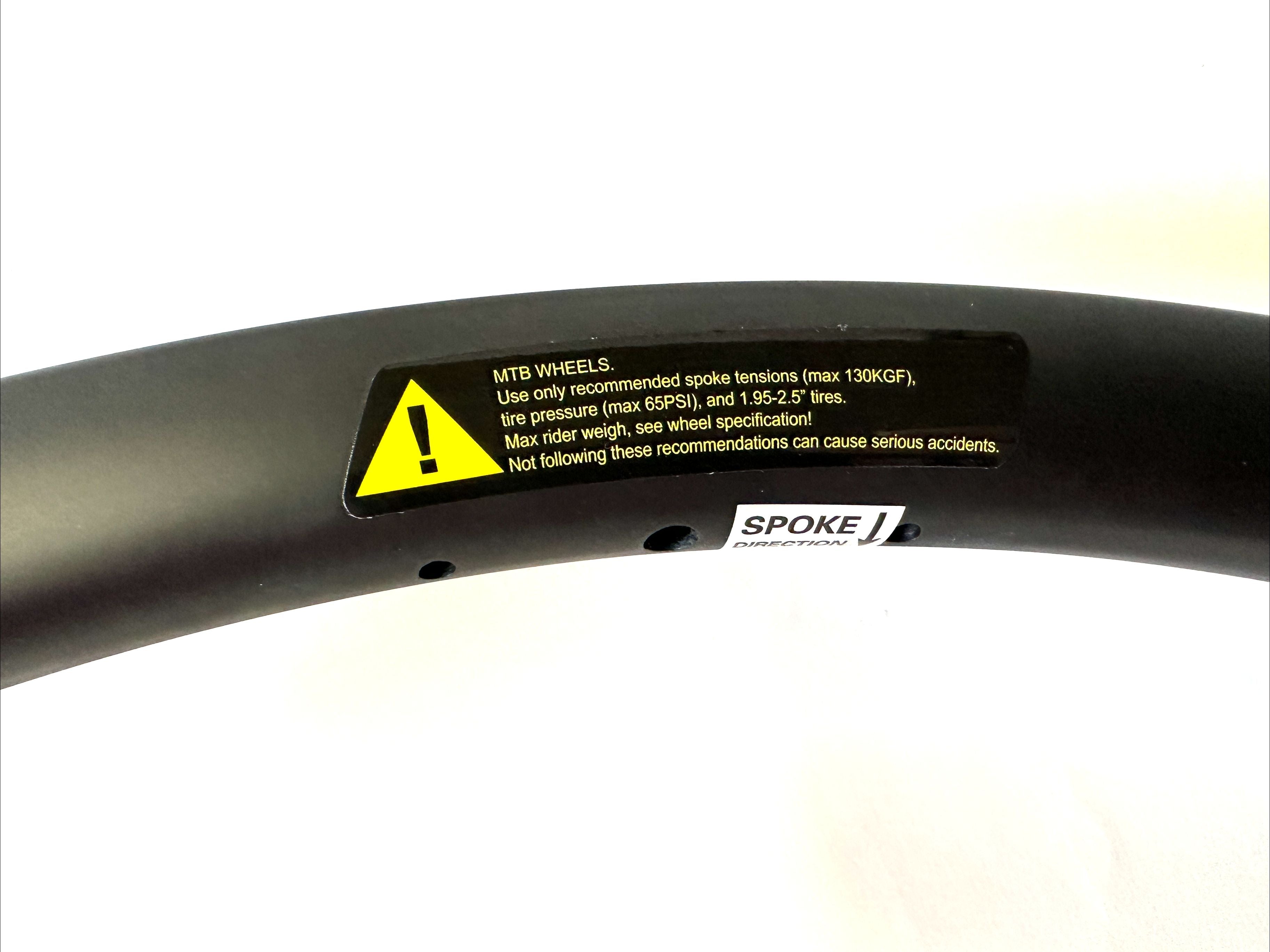 Lot of 2 PUB 29er 29" Carbon XC Clincher Bike MAX 65 PSI Wheel Rim 32 Spoke NEW