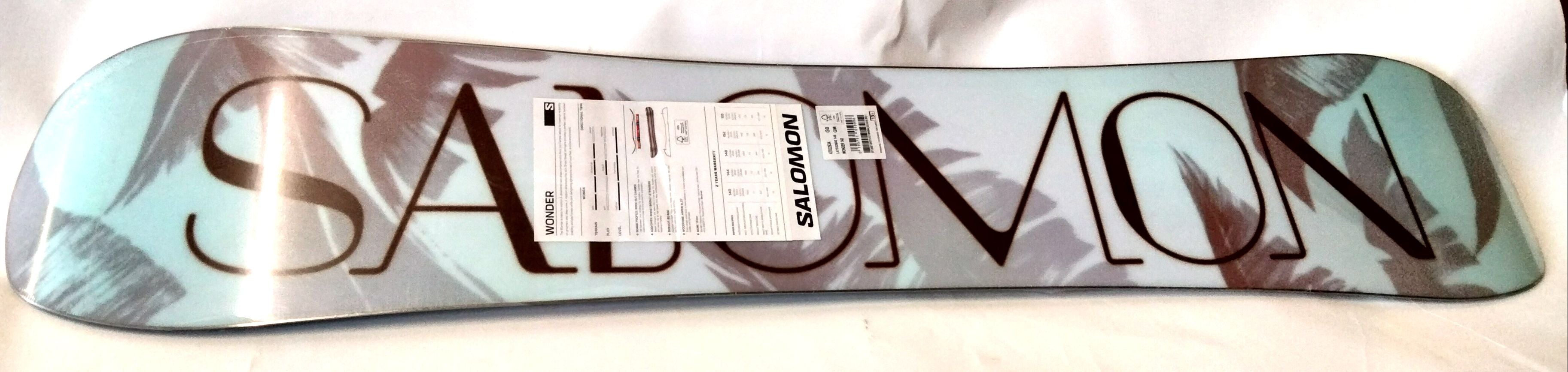 Salomon Wonder Women's 148cm Snowboard Black - 47032634 MSRP $429 NEW