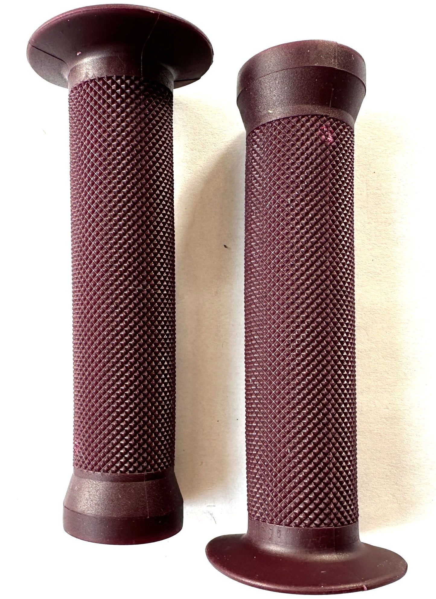 Lot of 3 Framed M-Wave BMX Rubber Bike 130mm Slide On Grips Dark Burgandy New
