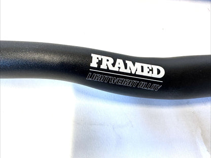 FRAMED Alloy Riser Mountain Bike Handlebars Black 760mm 31.8mm 300g New - Random Bike Parts