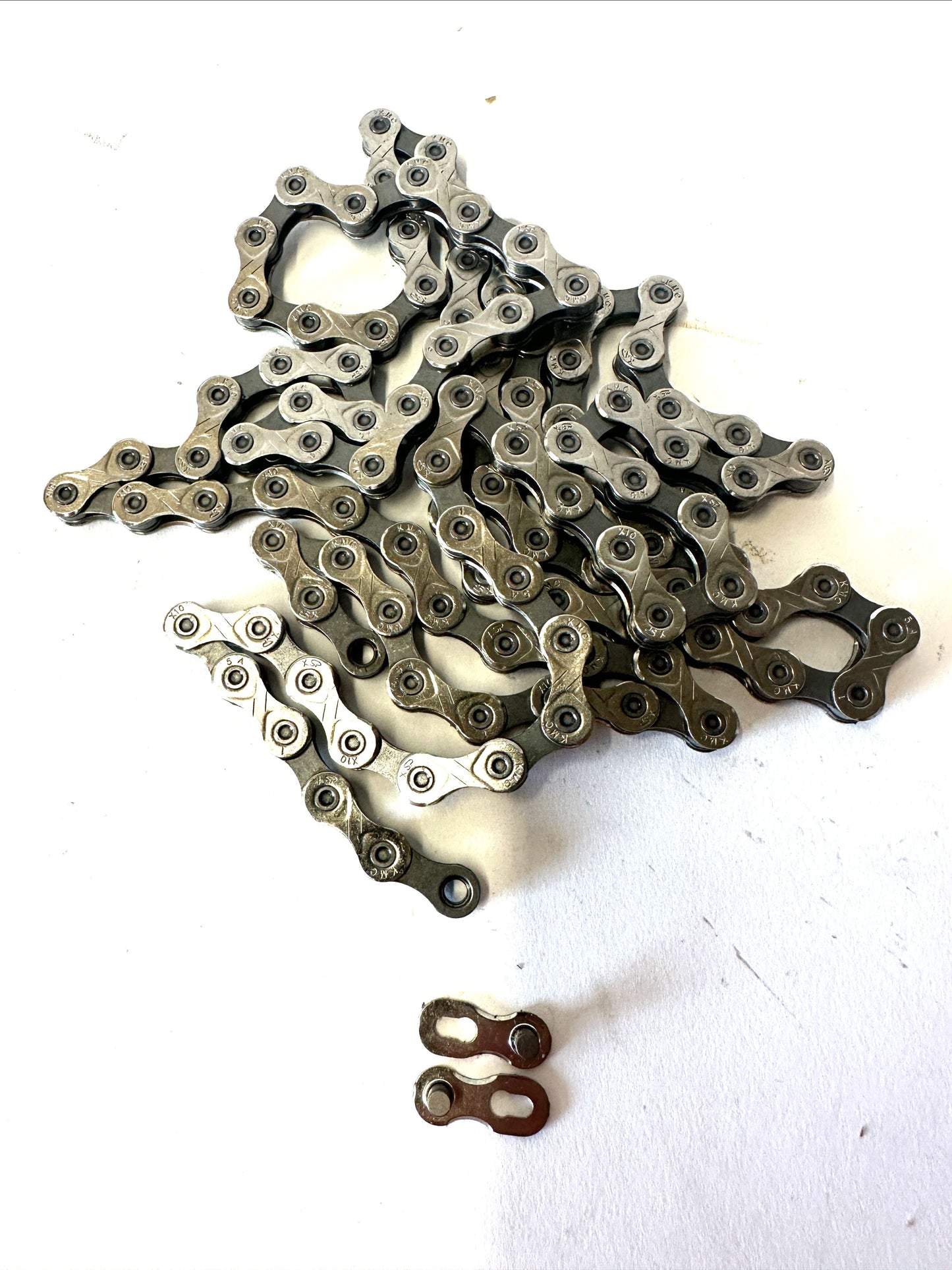 Lot of 2 KMC Chain 10 Speed X10 116 Link Mountain Road Bike Fit Shimano SRAM New