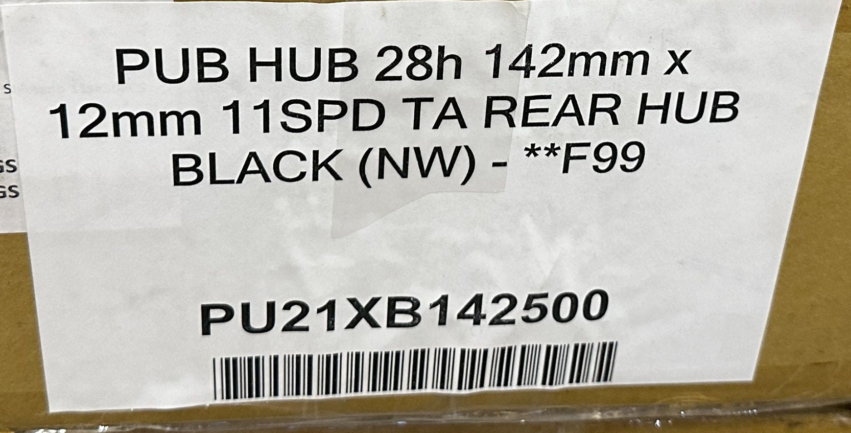 Rear Bike Hub PUB 6 bolt Disc 142 mm 28h 12mm Thru Axle Fits HG Cassette New