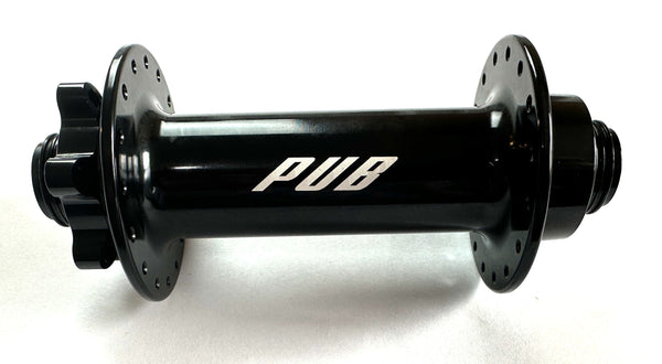 PUB 32h 150mm x 15mm 6 Bolt Disc Front Hub Black Bike Wheel Hub Fat Bike New