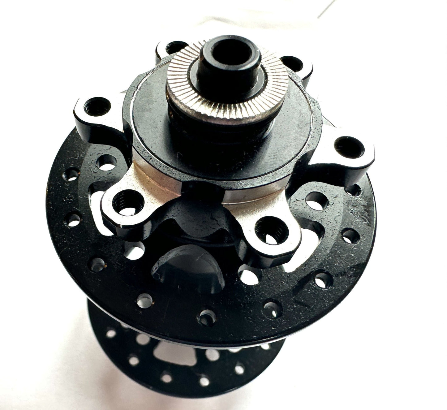 Framed 32h 100mm x QR Quick Release 6 Bolt Disc Front Bike Hub Black New - Random Bike Parts