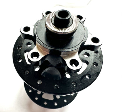 Framed 32h 100mm x QR Quick Release 6 Bolt Disc Front Bike Hub Black New - Random Bike Parts