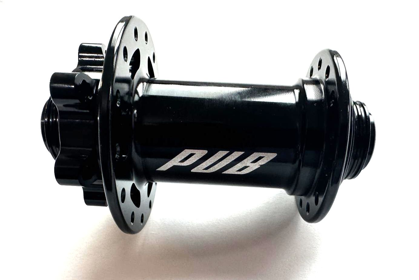 PUB 28h 100mm 12mm Thru Axle TA  6 Bolt Disc Front Bike Sealed Hub Black New