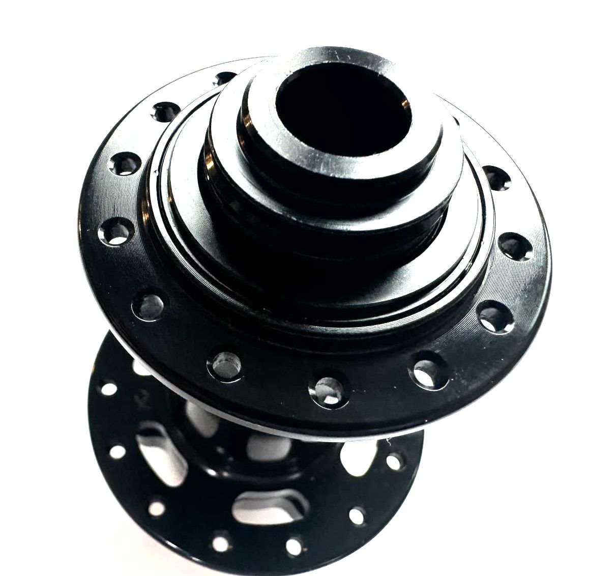 PUB 28h 100mm 12mm Thru Axle TA  6 Bolt Disc Front Bike Sealed Hub Black New