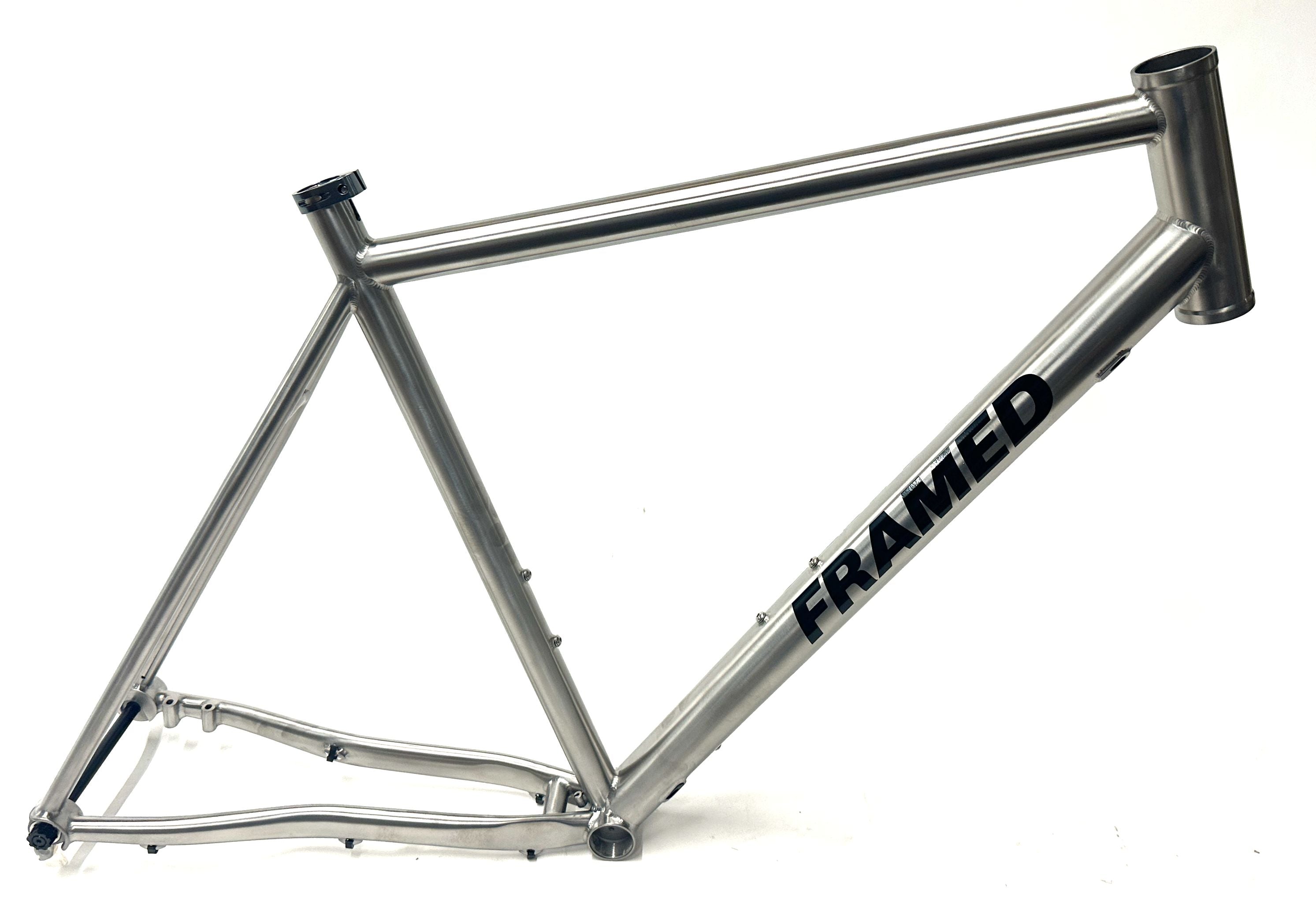 FRAMED BASSWOOD 700c Titanium 56cm  Disc Cyclocross Gravel Bike Frame NEW
