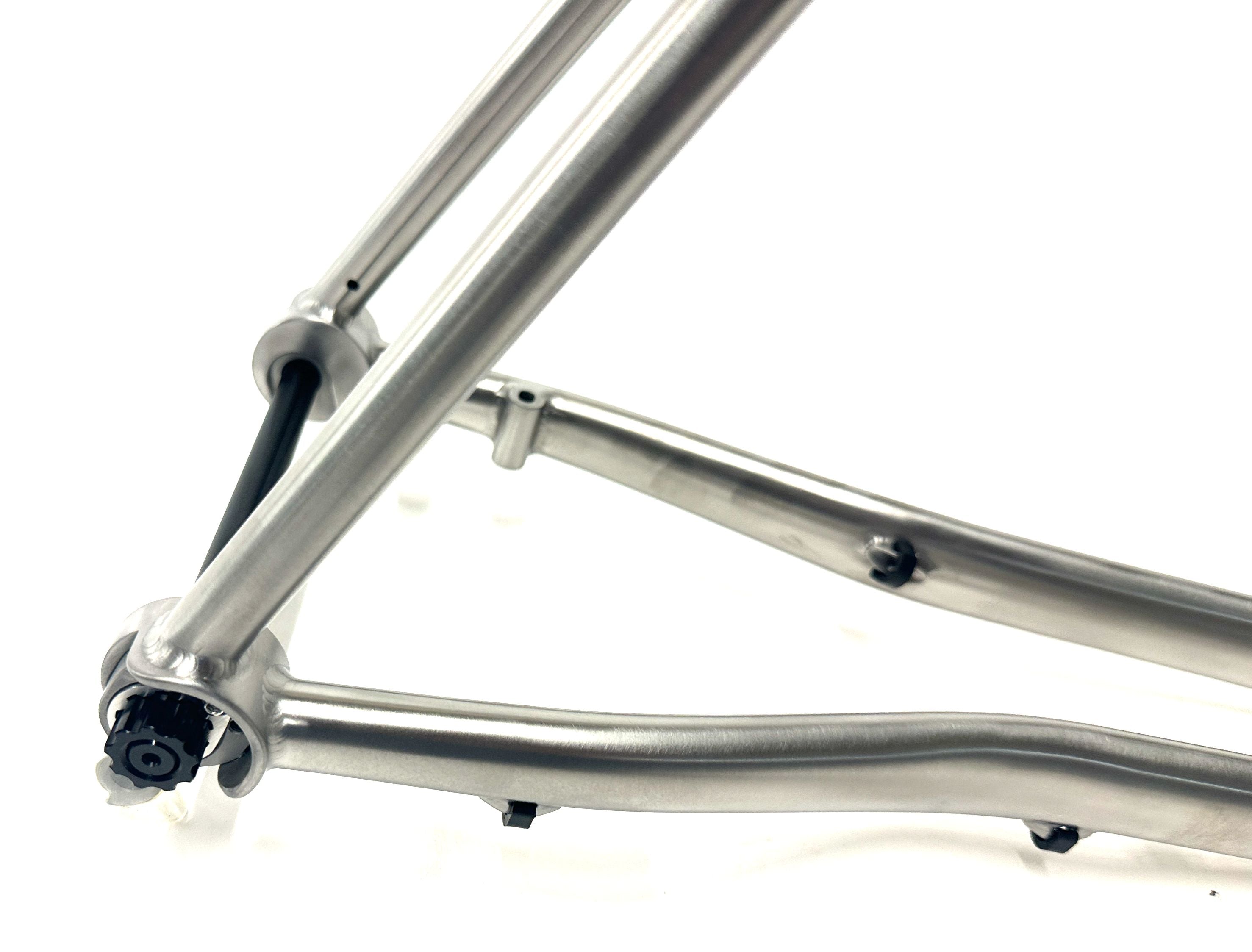 FRAMED BASSWOOD 700c Titanium 56cm  Disc Cyclocross Gravel Bike Frame NEW