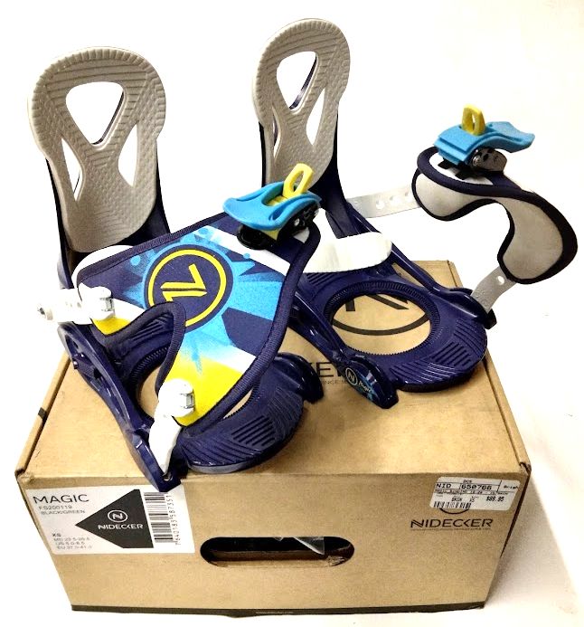 Nidecker Magic Kid's Snowboard Bindings Size XS - Used Like New
