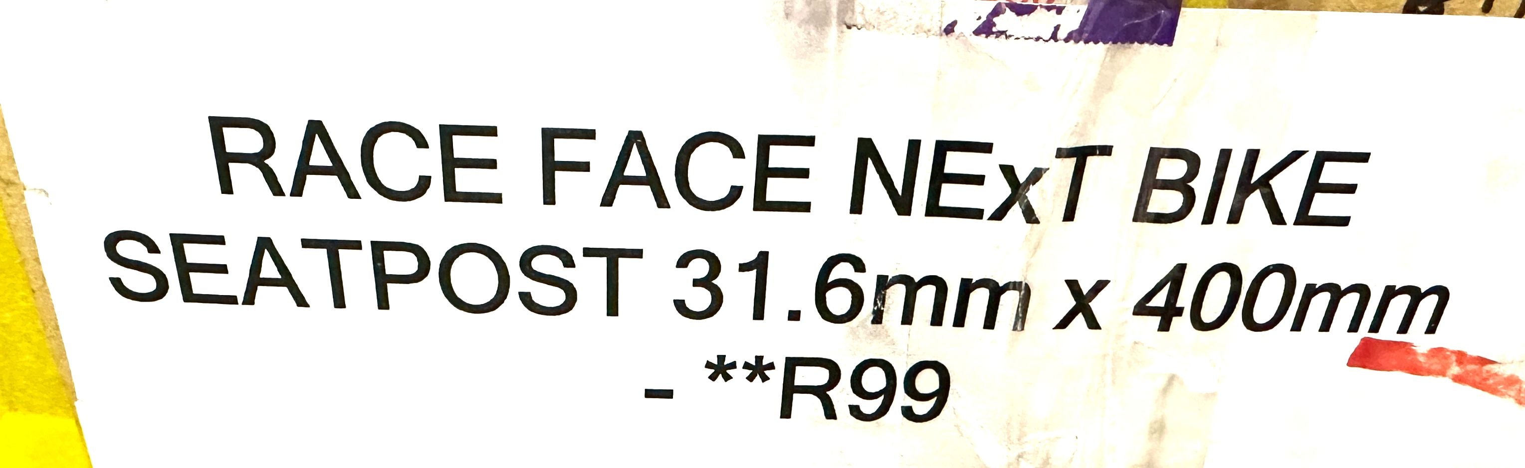Race Face Next SL Carbon Seatpost, 31.6mm, 400mm, 0 Setback, NEW