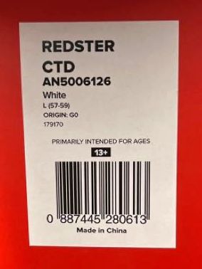 Atomic Redster CTD Ski Helmet Size L (57-59) White - MSRP $460 NEW IN BOX