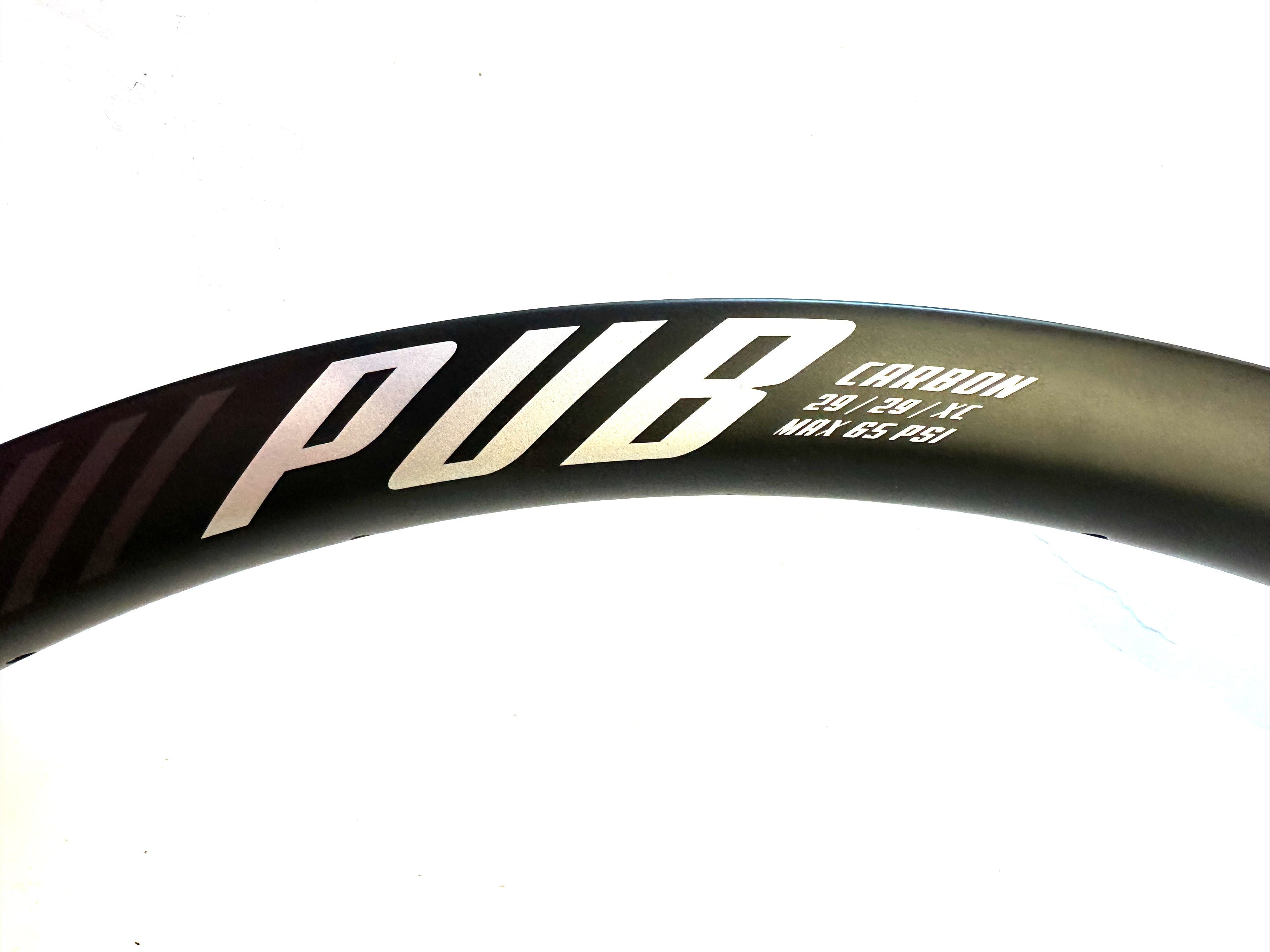 PUB 29er 29" Carbon XC Clincher Bike MAX 65 PSI Wheel Rim 28 Spoke NEW