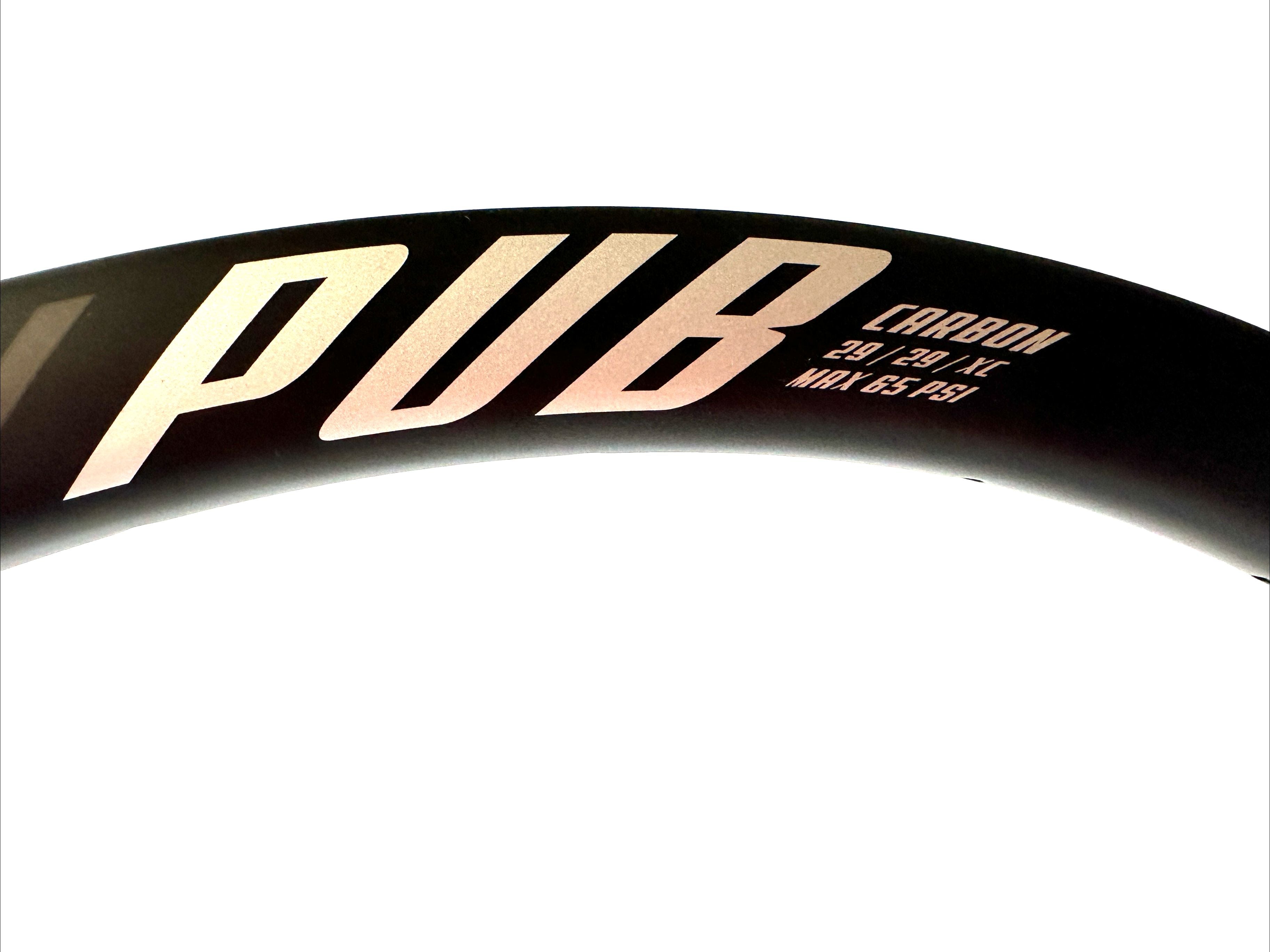 PUB 29er 29" Carbon XC Clincher Bike MAX 65 PSI Wheel Rim 28 Spoke NEW