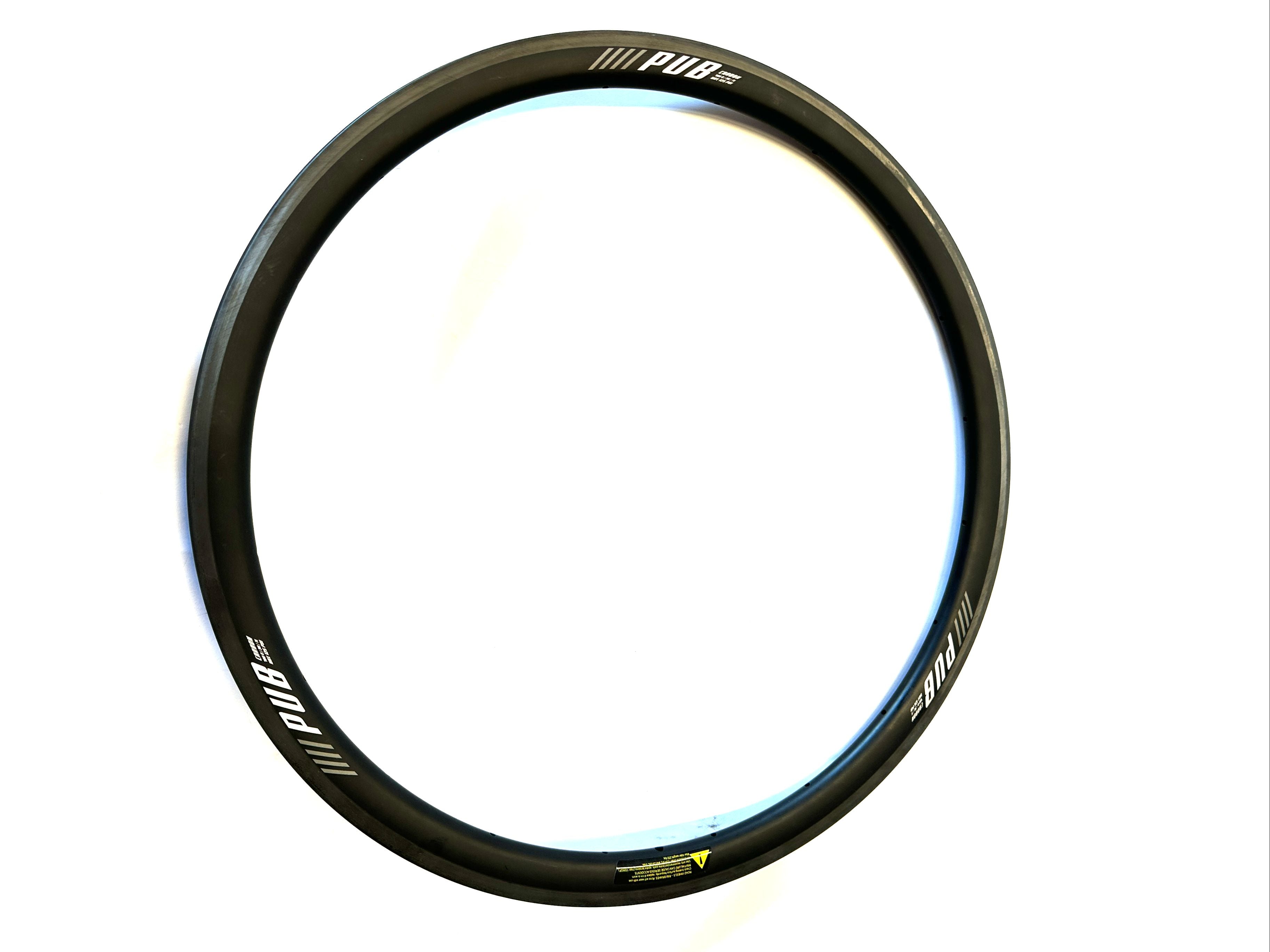 PUB 700r / 36 / TL Carbon Clincher Bike MAX125 PSI Wheel Rim Brakes 20 Spoke NEW